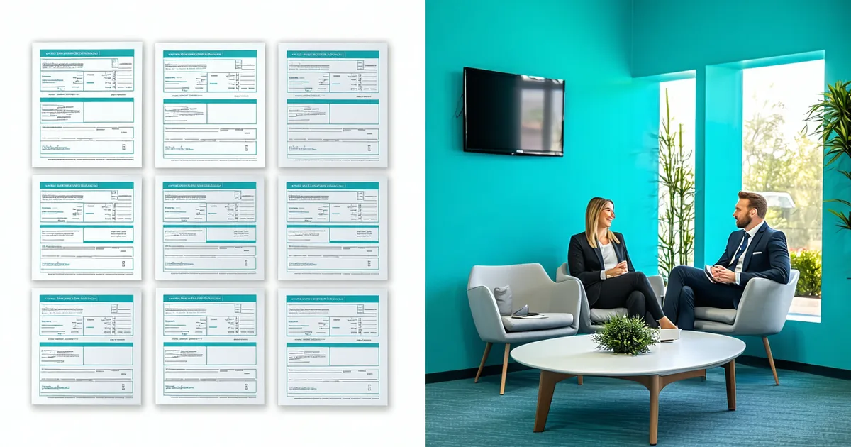 Abstract comparison of EHR template form versus ambient AI conversation capture in clinical workflow