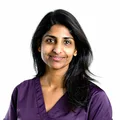 Dr. Priya Ramachandran, Internal Medicine physician, testimonial portrait